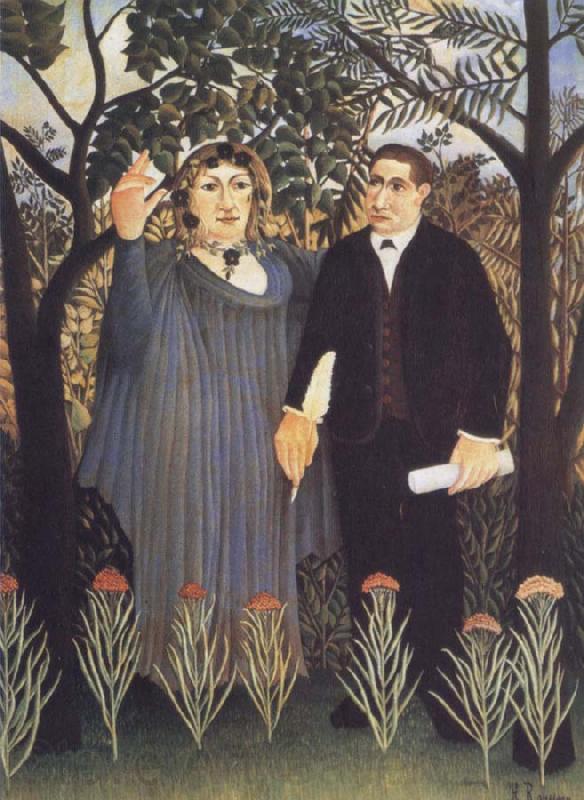 Henri Rousseau The Muse Inspiring the Poet